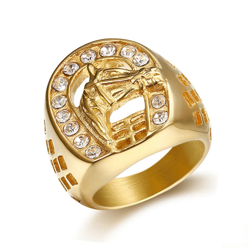 Horse Head Signet Ring - Different Drips