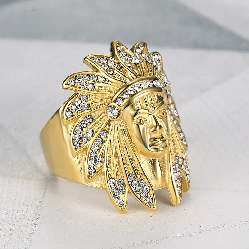 18k Gold Plated Chief Ring - Different Drips