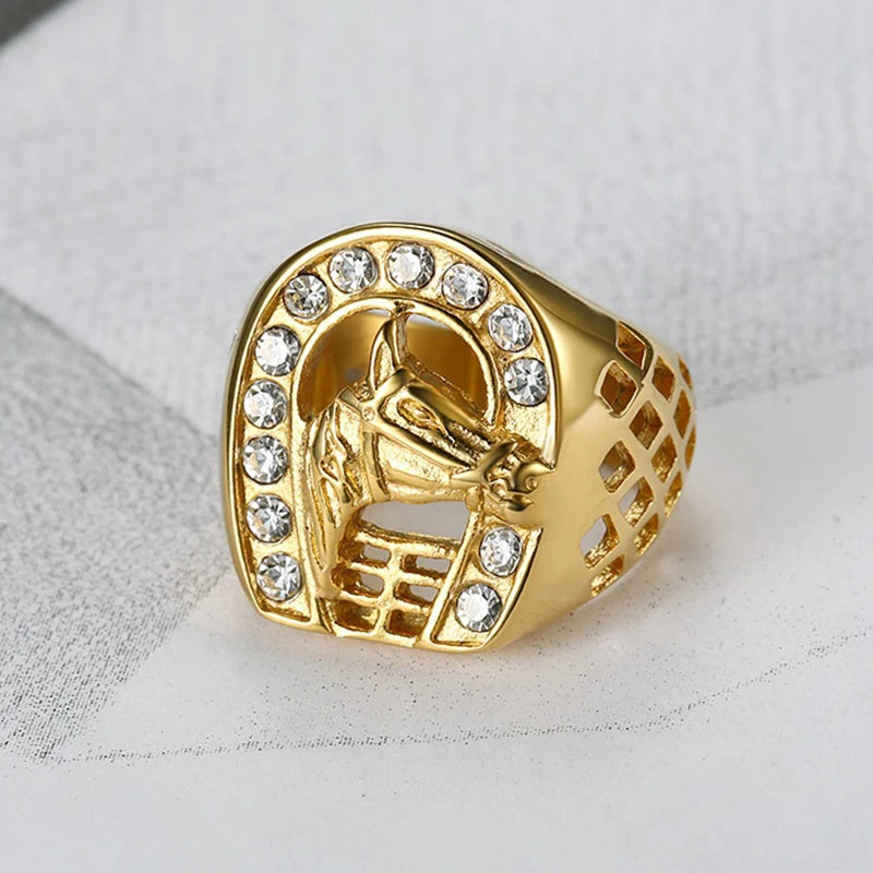 Horse Head Signet Ring - Different Drips