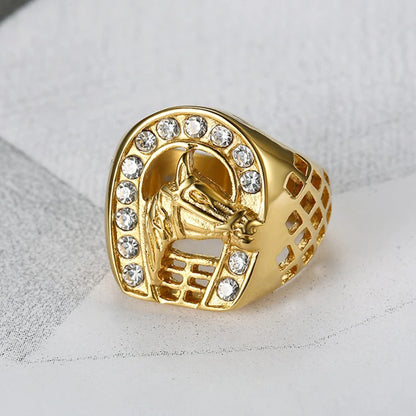Horse Head Signet Ring - Different Drips