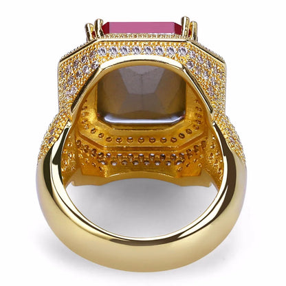 Ruby Centerstone Ring - Different Drips
