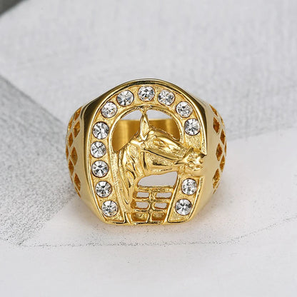 Horse Head Signet Ring - Different Drips