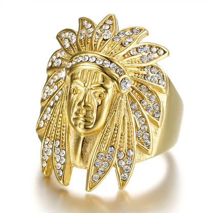 18k Gold Plated Chief Ring - Different Drips