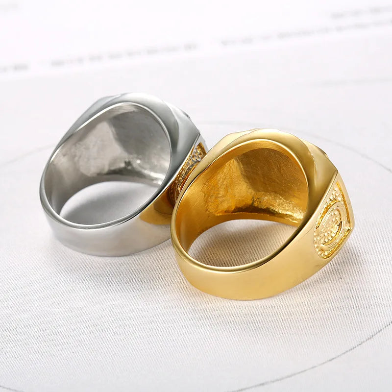 Iced Horseshoe Horse Ring - Different Drips