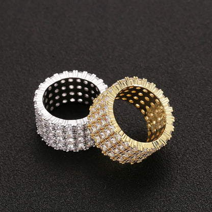 Iced 4 Row Tennis Eternity Ring