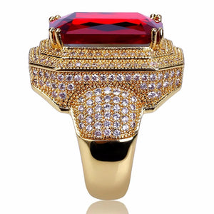 Ruby Centerstone Ring - Different Drips