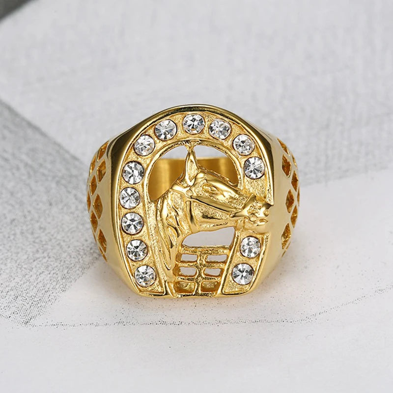 Horse Head Signet Ring - Different Drips
