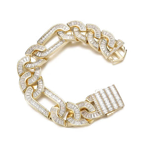 20mm Baguette Figaro Link Bracelet - Different Drips