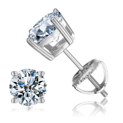 6.5mm S925 Colored Moissanite Stud Earrings - Different Drips