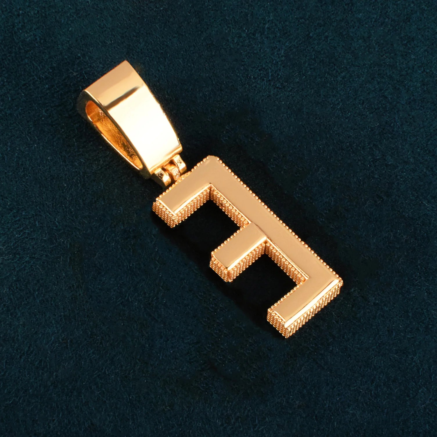 Small Single Letter Pendant - Different Drips