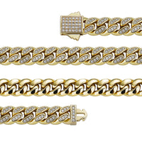 Thumbnail for 8mm Iced Miami Cuban Link Bracelet - Different Drips