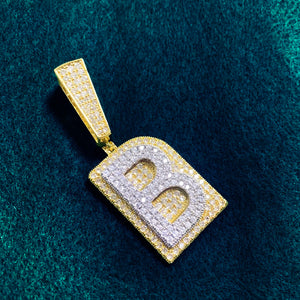 Small Bold Font Single Letter Pendant without Chain - Different Drips