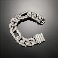 Thumbnail for 20mm Baguette Figaro Link Bracelet - Different Drips