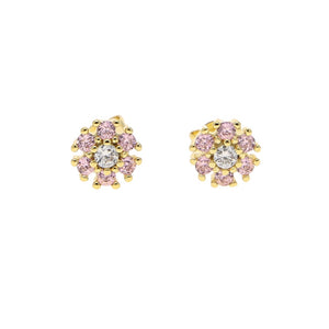 S925 Women's Colored Flower Earrings - Different Drips