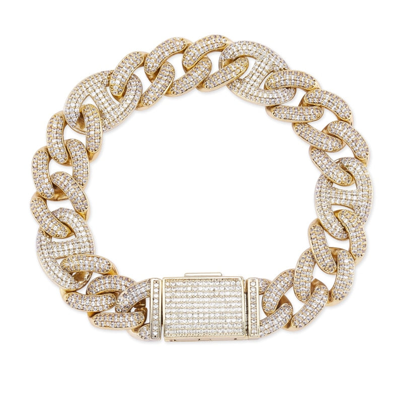 14mm Mariner Cuban Link Bracelet - Different Drips