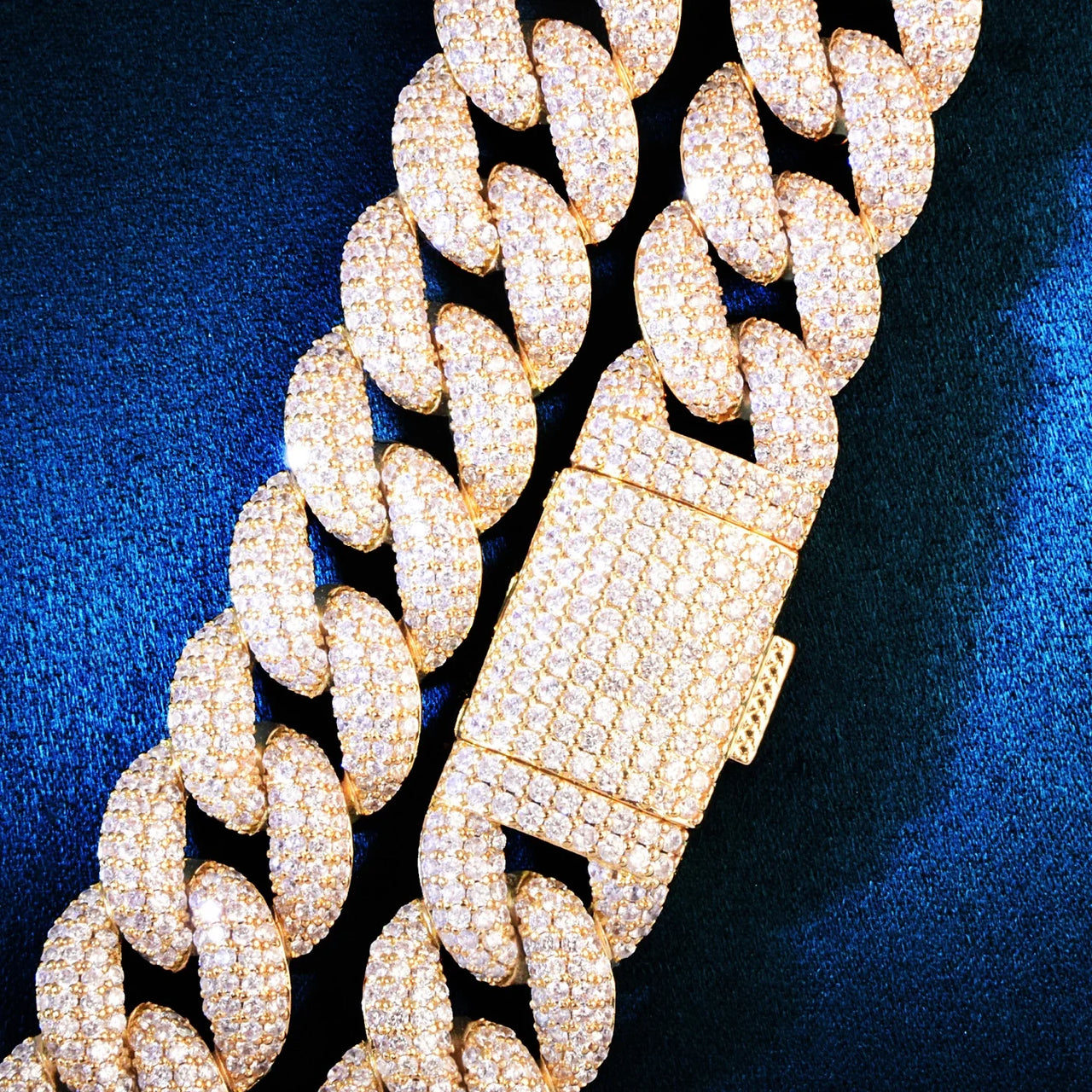 19mm Iced Miami Cuban Link Bracelet - Different Drips