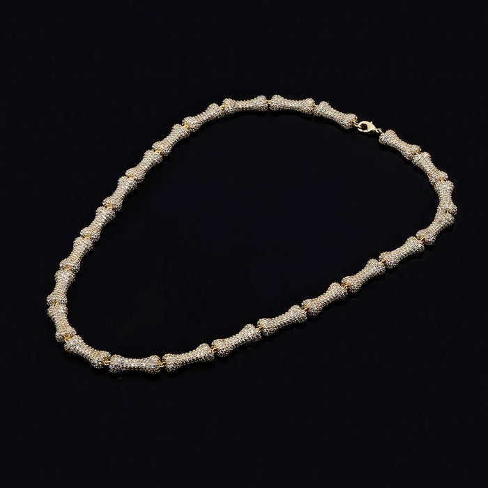 8mm Iced Bone Link Chain - Different Drips