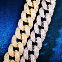 Thumbnail for 23mm Iced Curb Cuban Bracelet - Different Drips