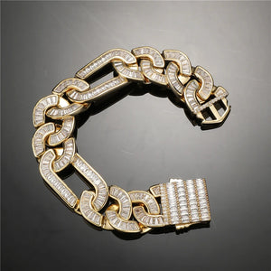 20mm Baguette Figaro Link Bracelet - Different Drips