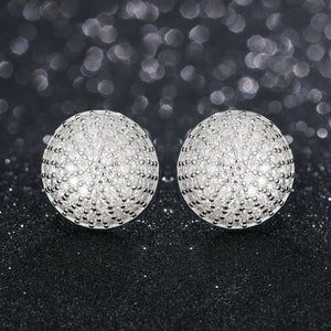 S925 Moissanite Pave Disco Stud Earrings - Different Drips