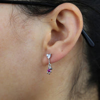 Thumbnail for S925 Women's Teddy Bear Drop Earrings - Different Drips