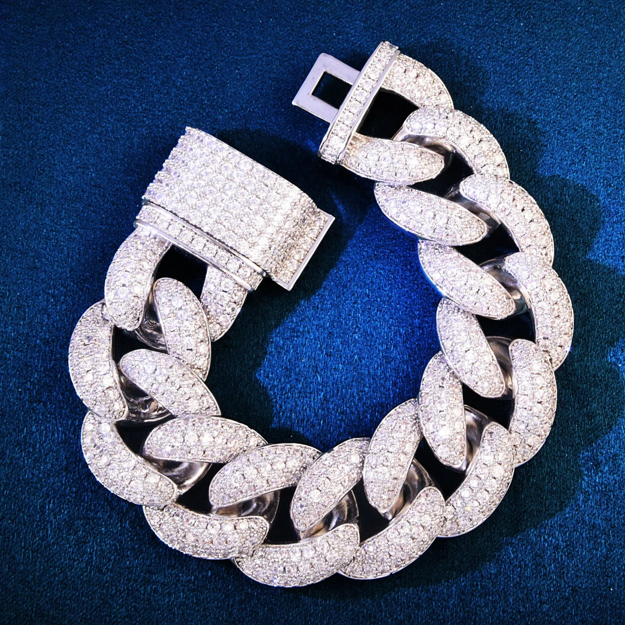 23mm Iced Curb Cuban Bracelet - Different Drips