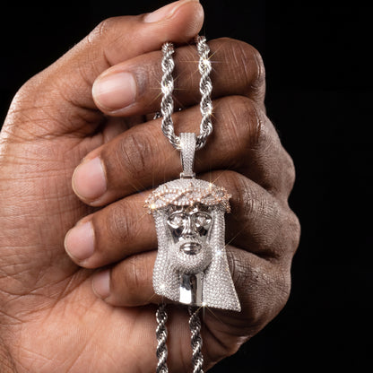 Crown Of Thorns Jesus Head Pendant - Different Drips