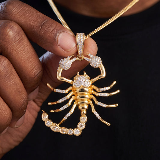 Iced Out Scorpion Pendant