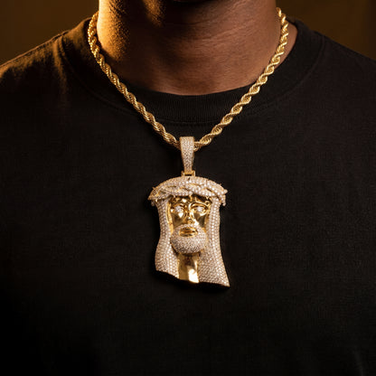 Crown Of Thorns Jesus Head Pendant - Different Drips