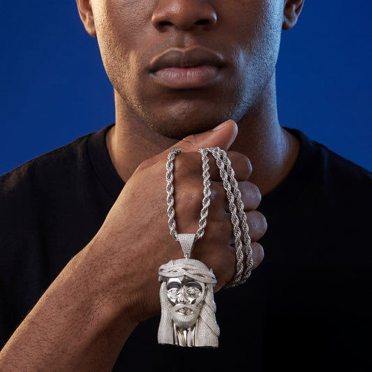 Oversized Jesus Head Pendant