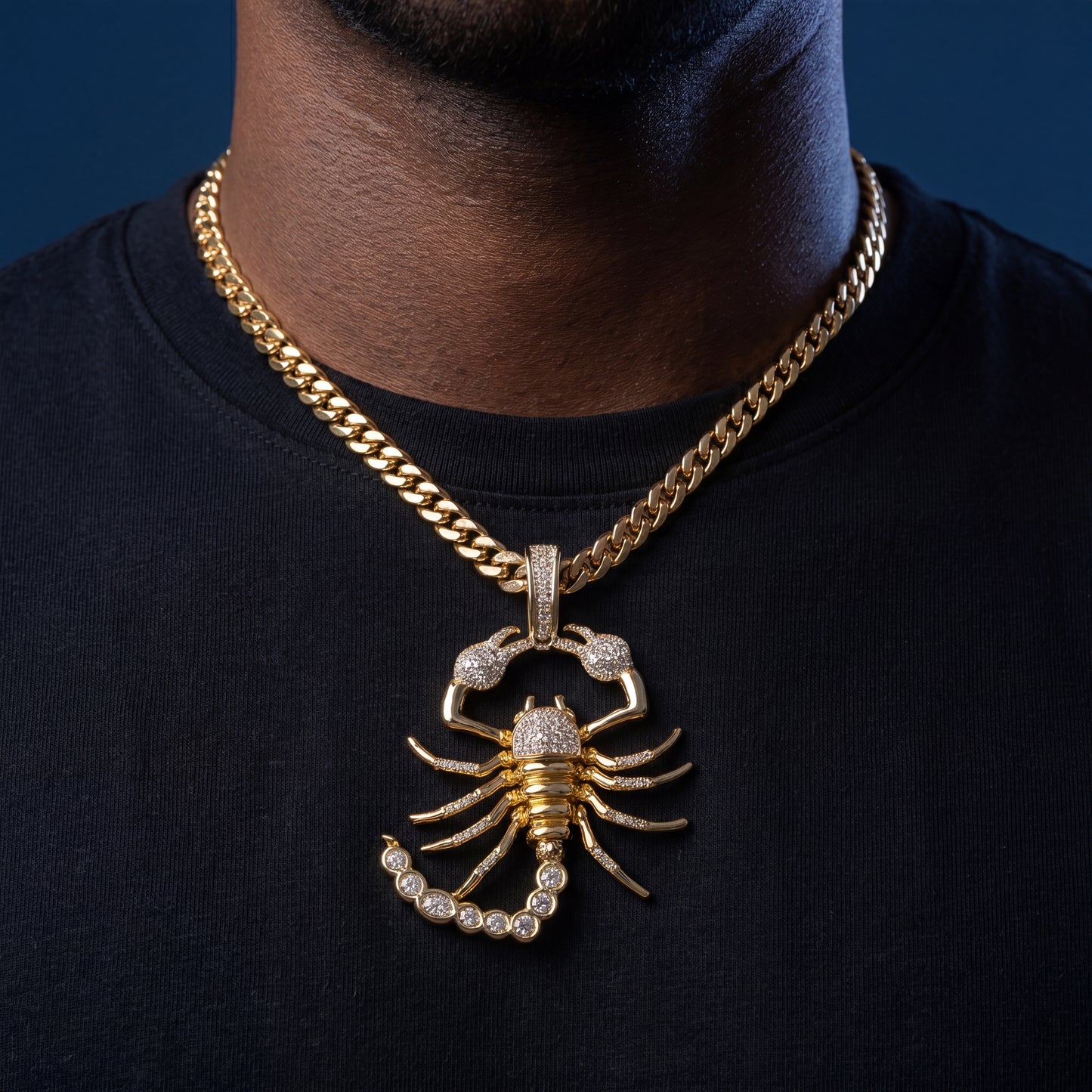 Iced Out Scorpion Pendant - Different Drips