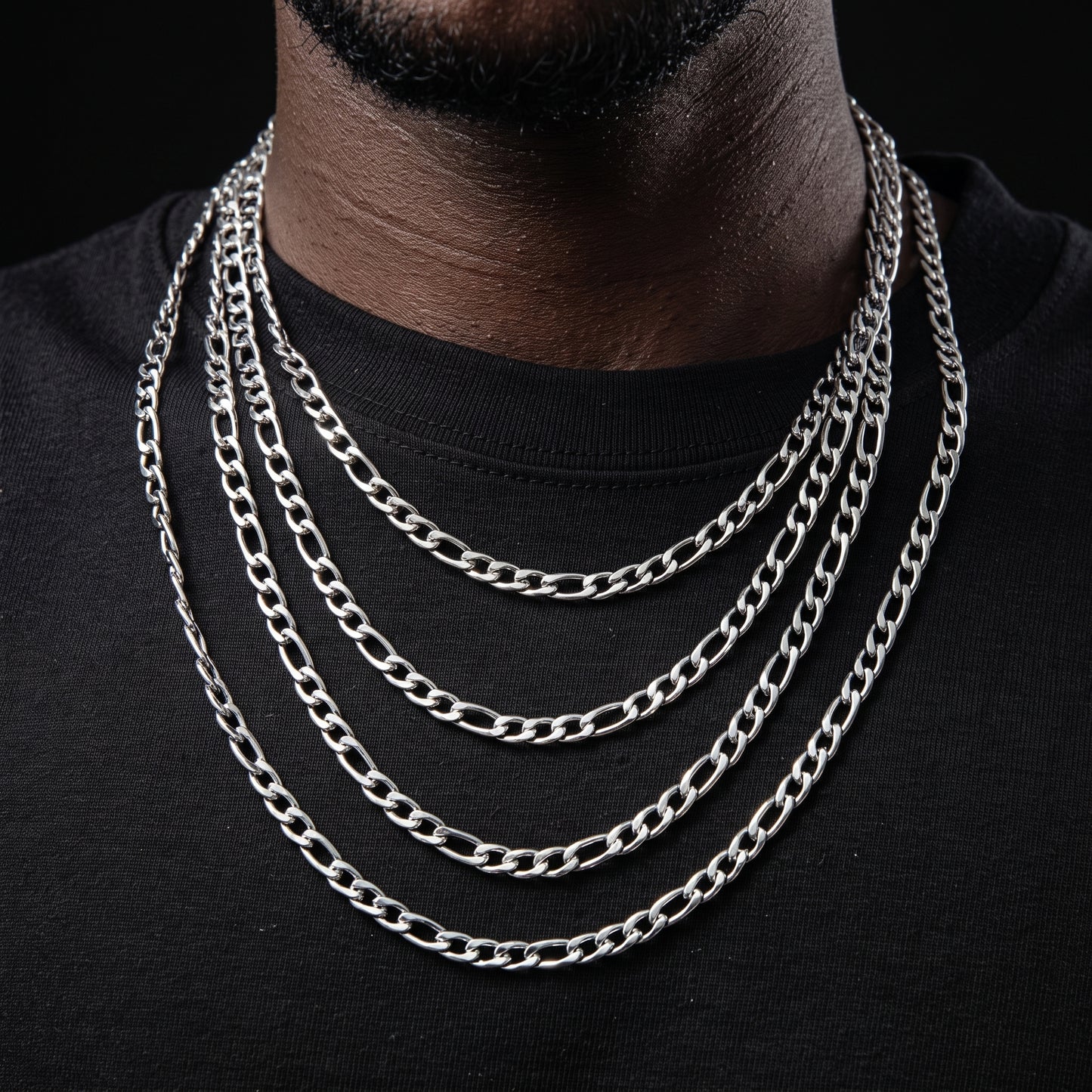 3-9mm Figaro Chain - Different Drips