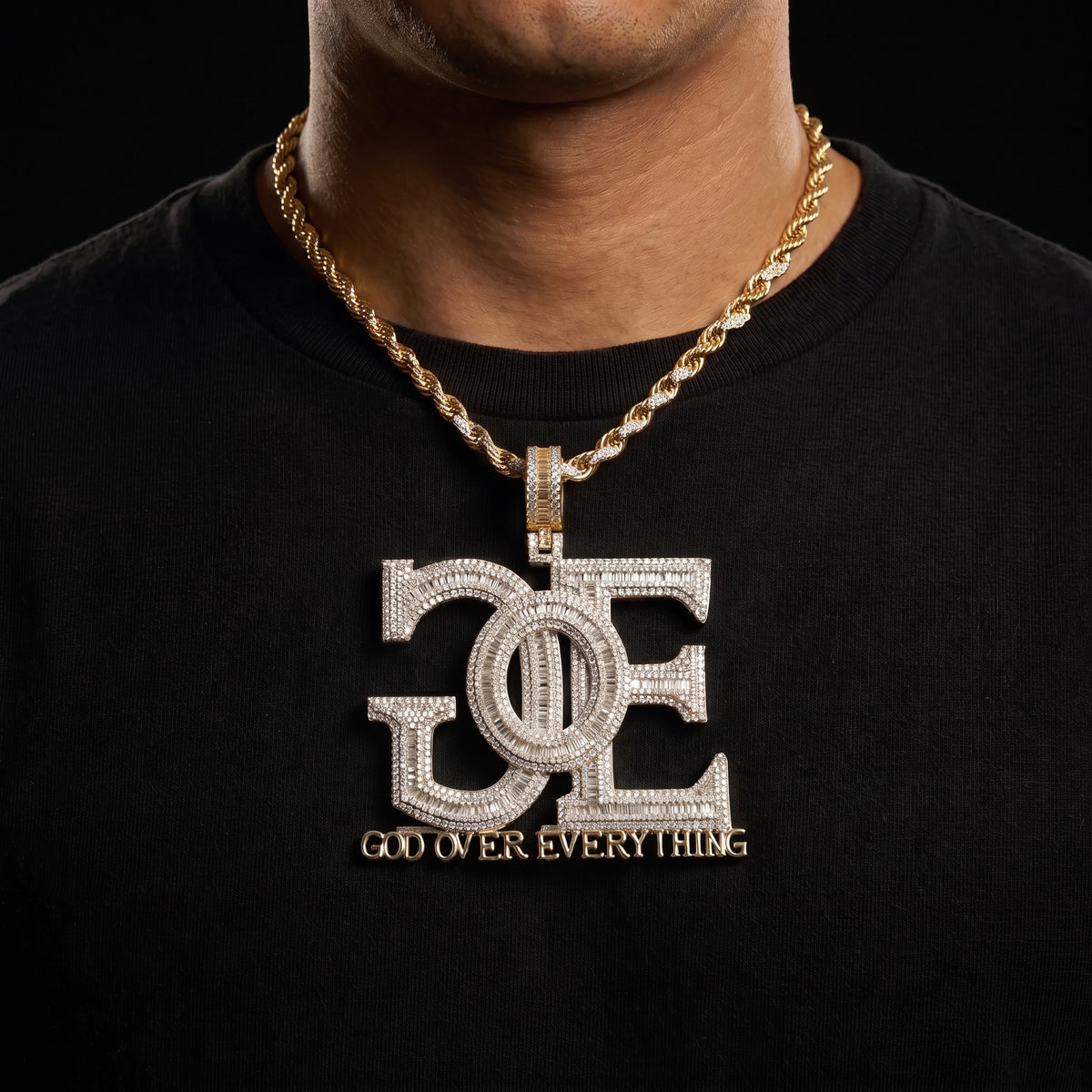 God Over Everything Pendant - Different Drips