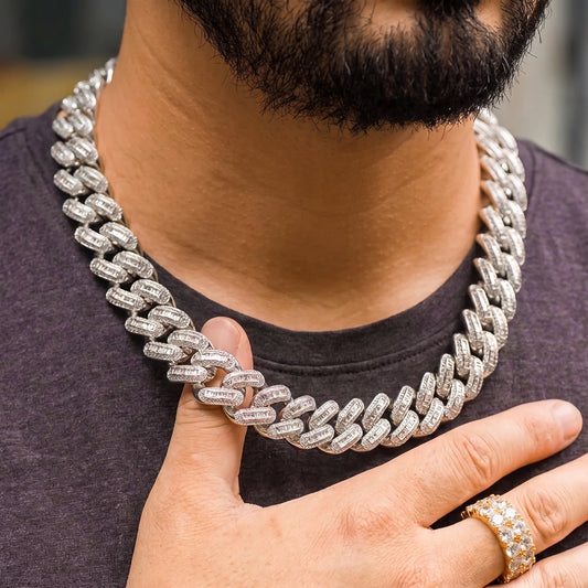 19mm Baguette Cuban Link chain - Different Drips