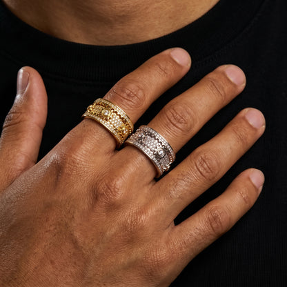 Iced Out Rotating Gear Ring – view 2