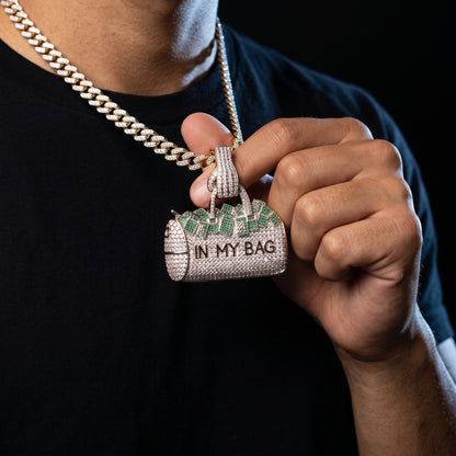 Iced In My Bag Money Duffle Pendant