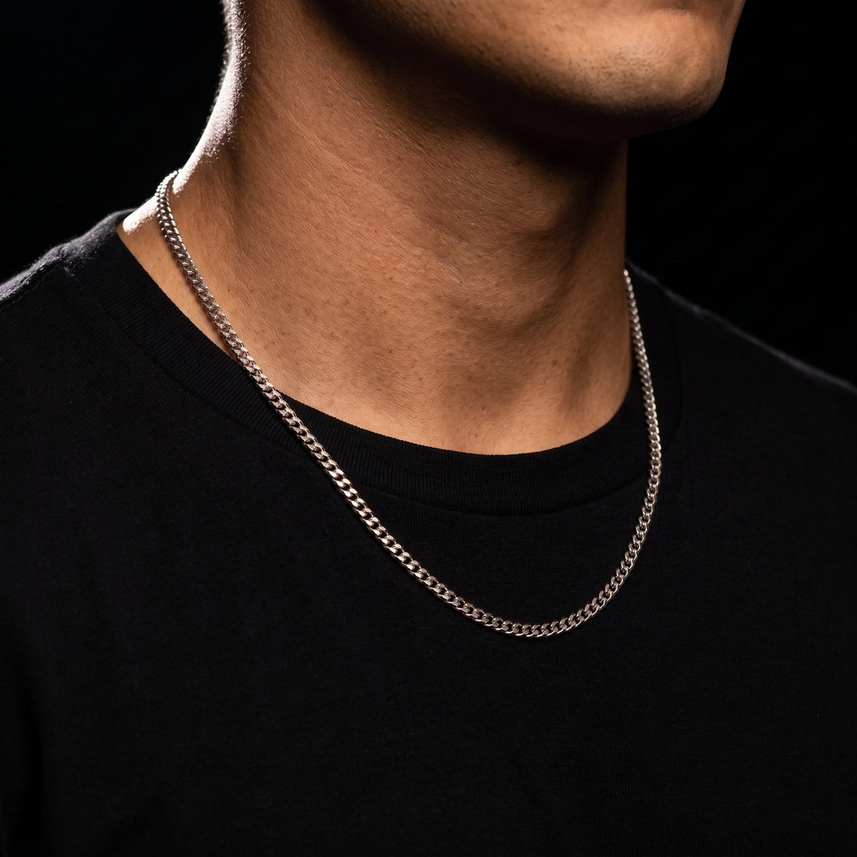 3mm 18k Gold Cuban Chain
