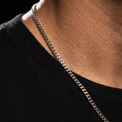 3mm 18k Gold Cuban Chain
