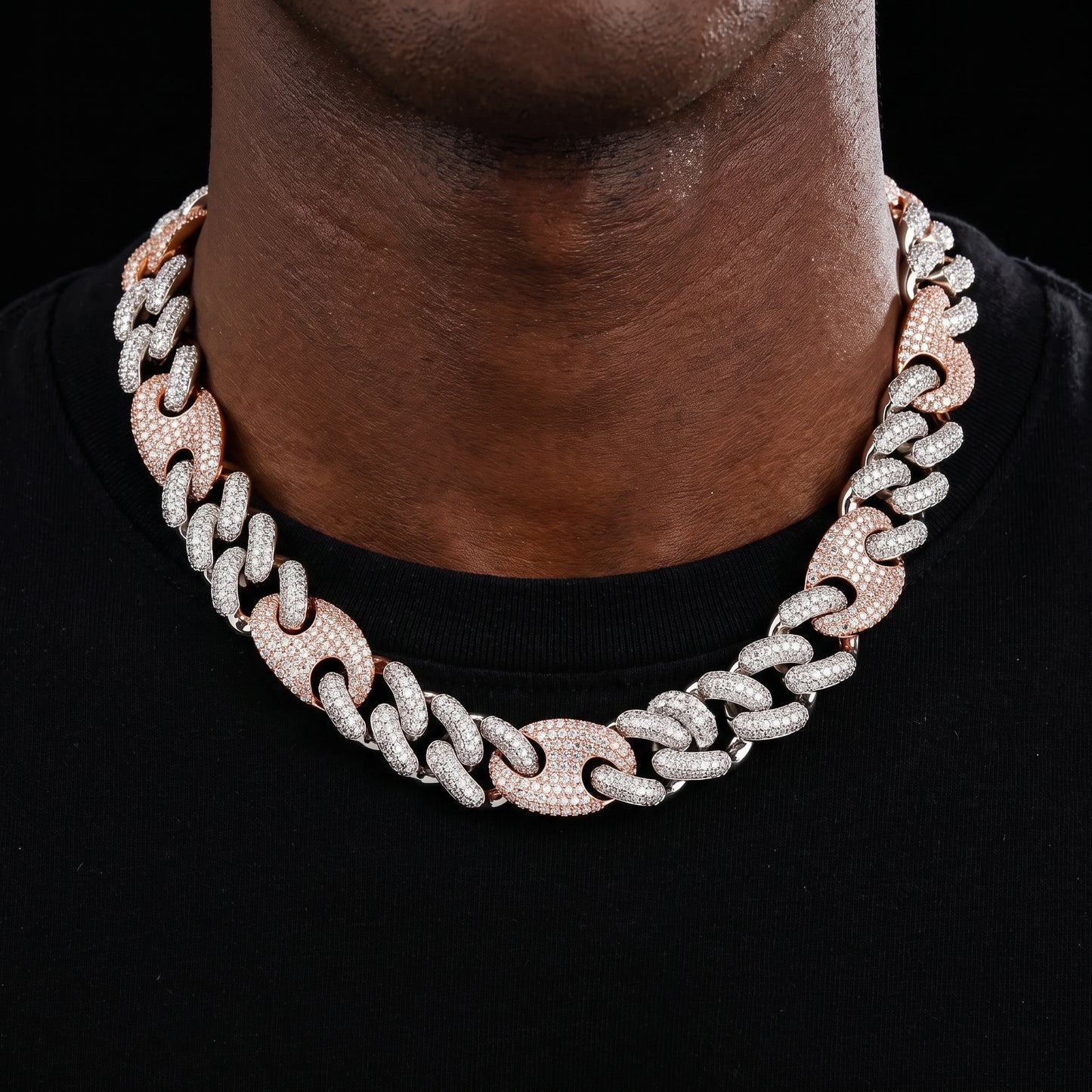 16-20mm Iced Mariner Miami Link Cuban Chain - Different Drips