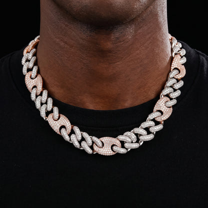 16-20mm Iced Mariner Miami Link Cuban Chain - Different Drips