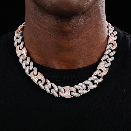 16-20mm Iced Mariner Miami Link Cuban Chain - Different Drips
