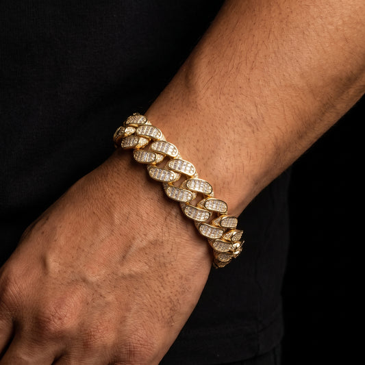Iced Baguette 18mm Miami Cuban Chain