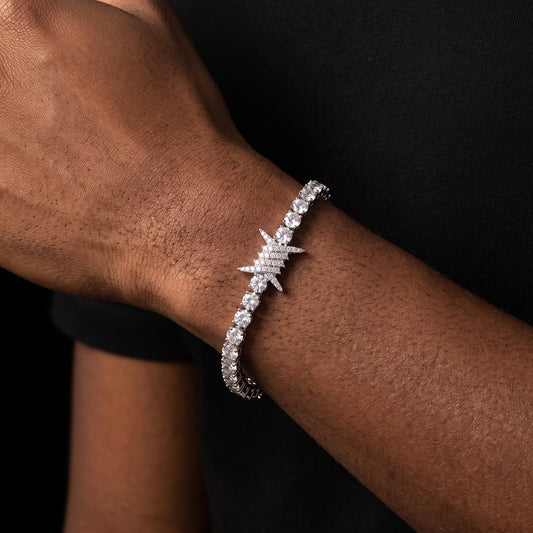 Iced Out Tennis Thorn Bracelet - Different Drips