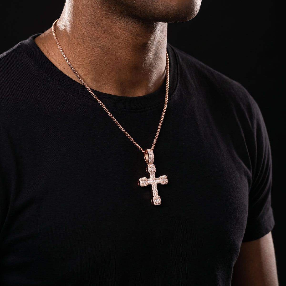 S925 Moissanite Cross Pendant - Different Drips