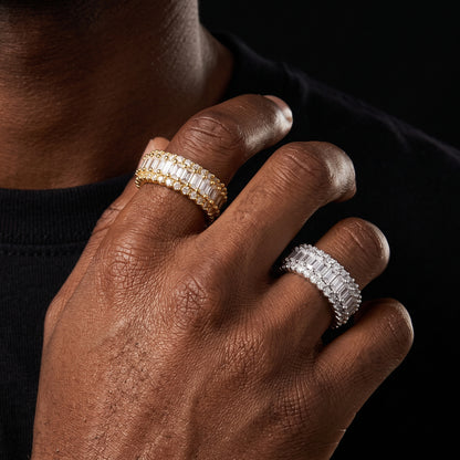 6mm Layered Baguette Ring - Different Drips
