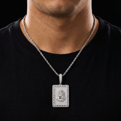 S925 Moissanite Diamond Cuban Frame Jesus Pendant - Different Drips