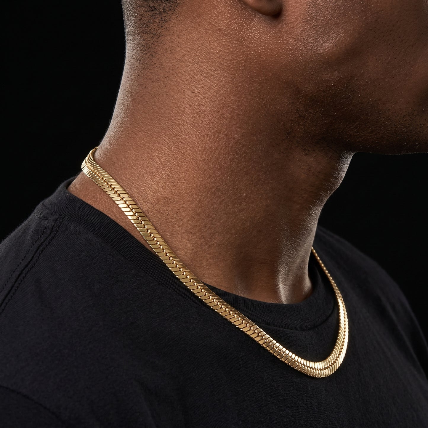 10mm Herringbone Flat Snake Chain
