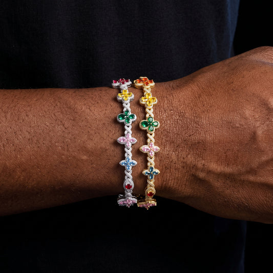 S925 Moissanite Floral Garden Bracelet - Different Drips