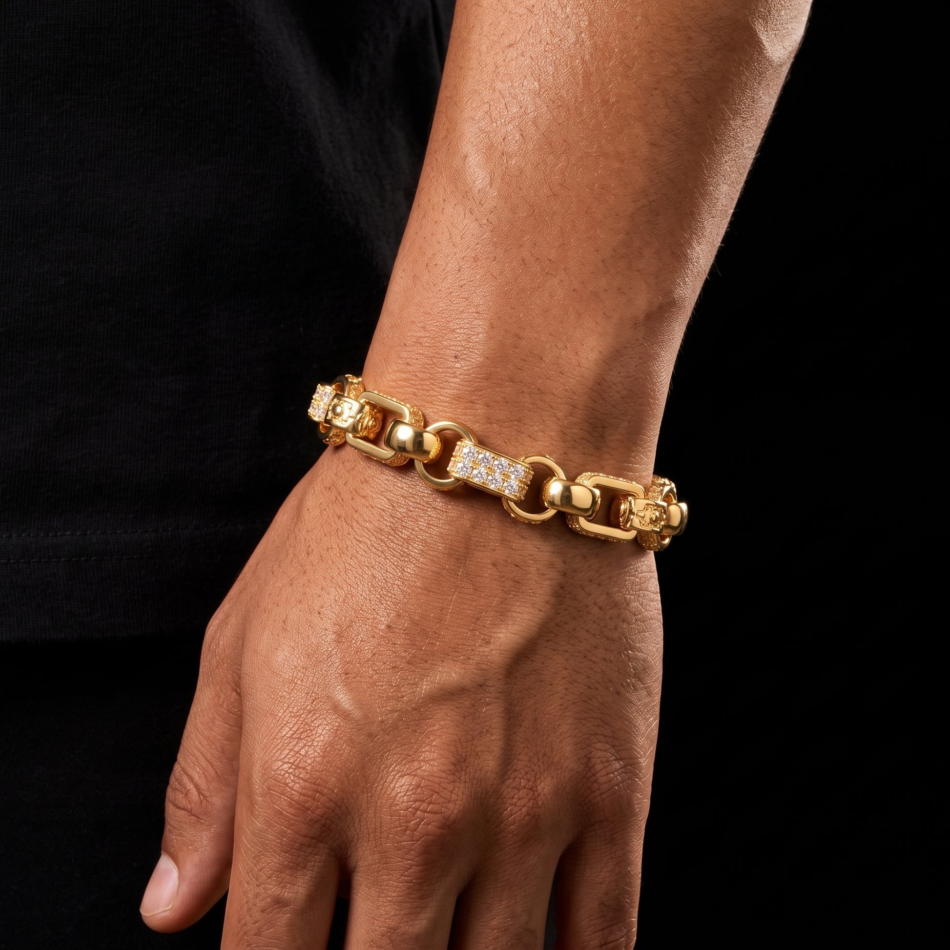 14mm Ring Link Box Bracelet - Different Drips