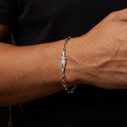 Iced Out Dagger Rolo Link Bracelet - Different Drips